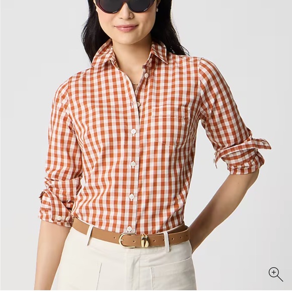 J. Crew Factory Lightweight cotton-blend shirt in signature fit - Picture 2 of 4